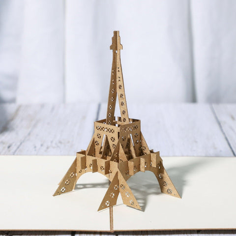 Inloveartshop Eiffel Tower 3D Greeting Card