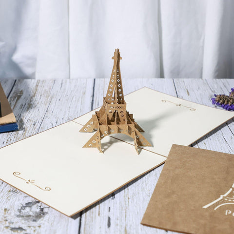 Inloveartshop Eiffel Tower 3D Greeting Card