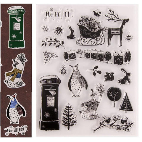 Inloveartshop Winter Series Christmas Theme Dies with Stamps Set