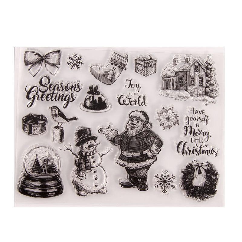 Inloveartshop Christmas Decorations Clear Stamps