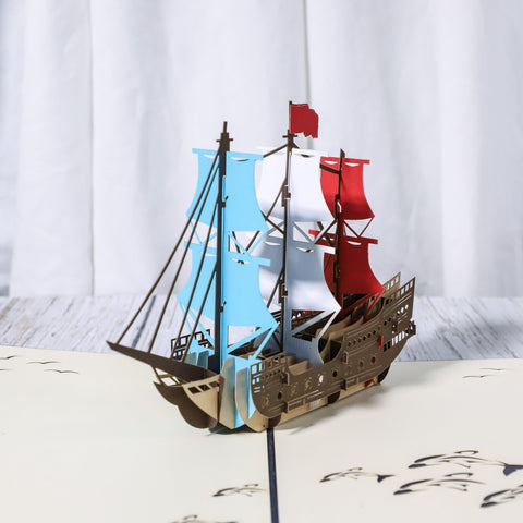 Inloveartshop Ride The Wind And Waves 3D Pop Up Greeting Cards