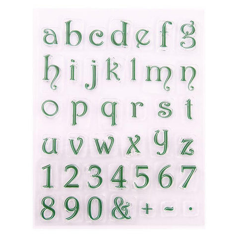 Inloveartshop Transparent Words And Numbers Stamps