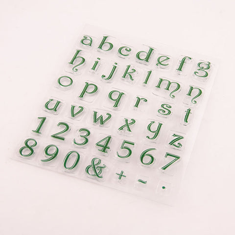 Inloveartshop Transparent Words And Numbers Stamps