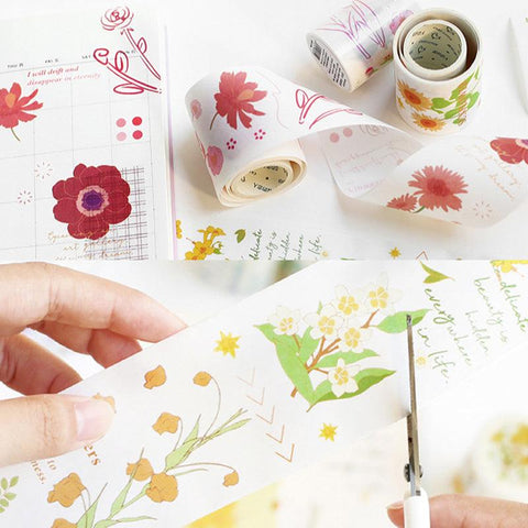 Plant Fresh Washi Tape Hand Account Diy Decorative Stickers