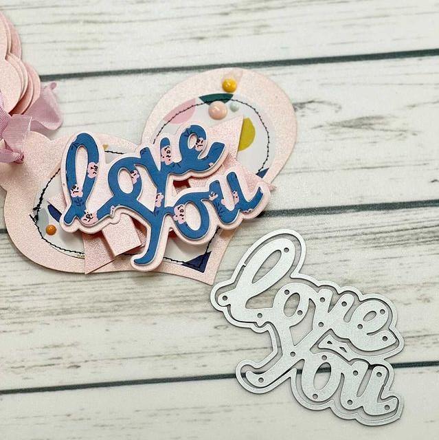 Inloveartshop "Love You" Words Cutting Dies