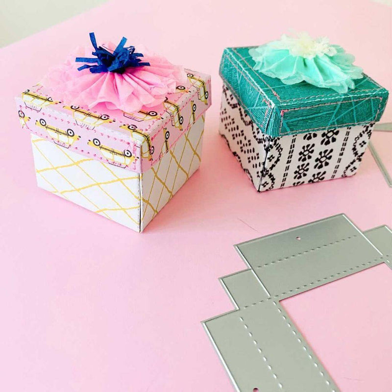 Lidded Square Mini Box  Dies - Inlovearts