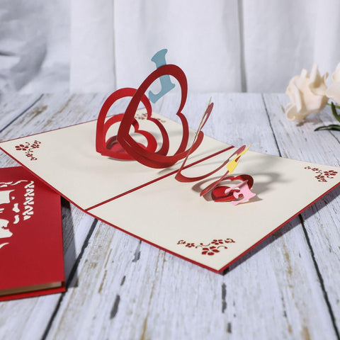 Inloveartshop Hollow Heart To Heart Pop Up Card