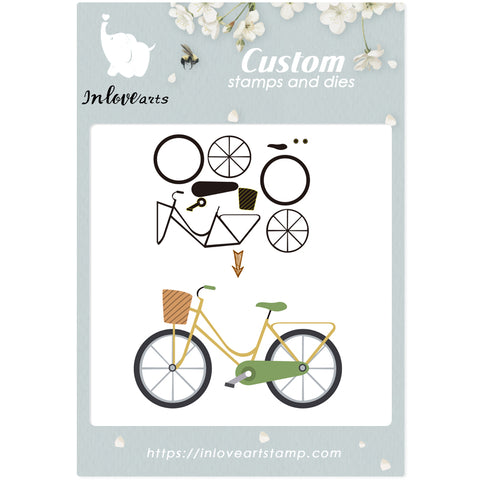 Inlovearts Bicycle Cutting Dies