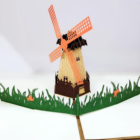 Inloveartshop Dutch Windmill Pop Up Card