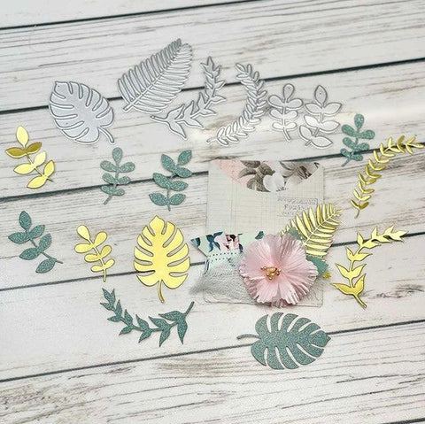 Inloveartshop Multiple Leaves Branches Nature Decor Cutting Dies