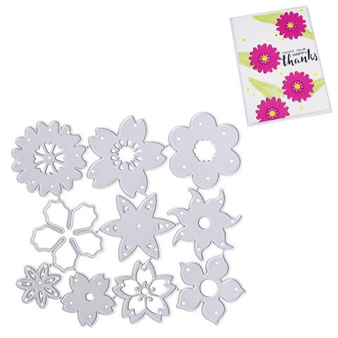 Inloveartshop Superimposable Blooming Flowers 3D Cutting Dies