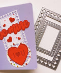 Hollow Heart Border Stackable Dies - Inlovearts