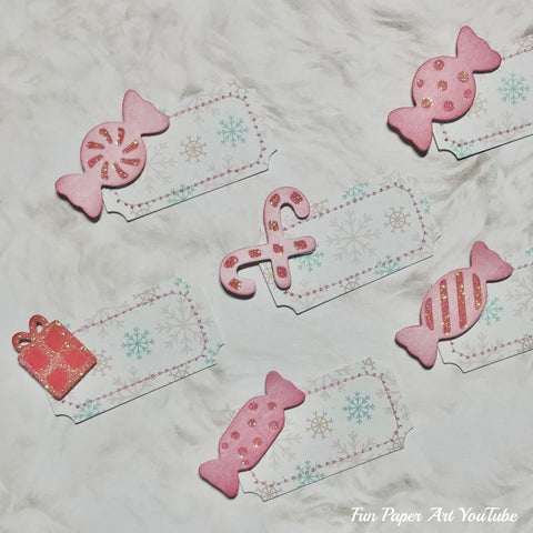 Inloveartshop Multiple Sweet Candies Tag and Decoration Cutting Dies