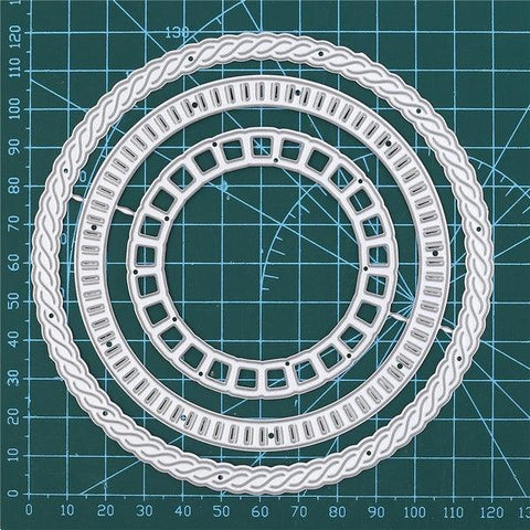Stackable Spiral Pattern Circle Nesting Frame Dies