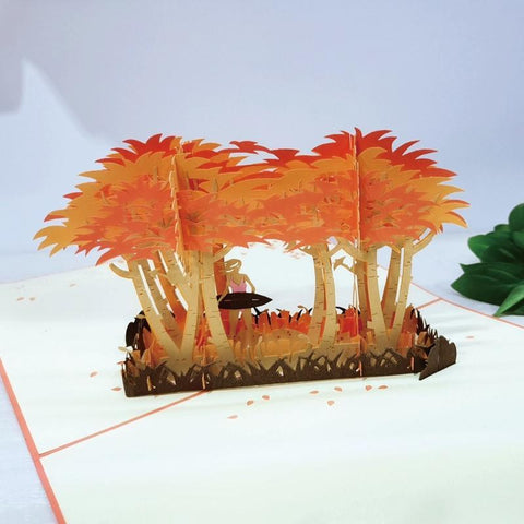 Inloveartshop Maple 3D Pop Up Greeting Cards