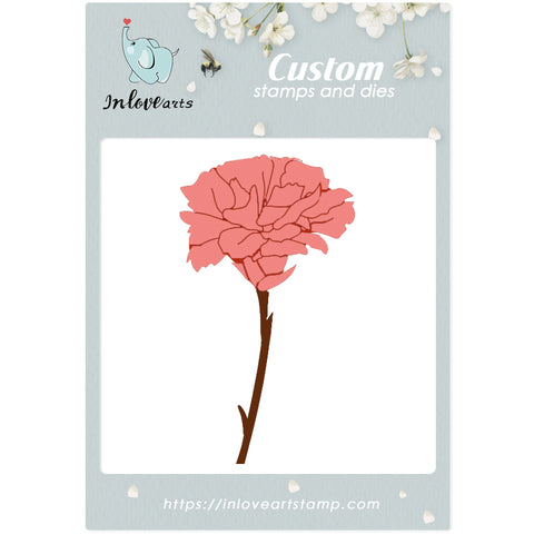 Inlovearts Carnations Decor Cutting Dies
