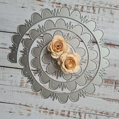 Inloveartshop Large Size Creative Layering Rose Nature Cutting Dies