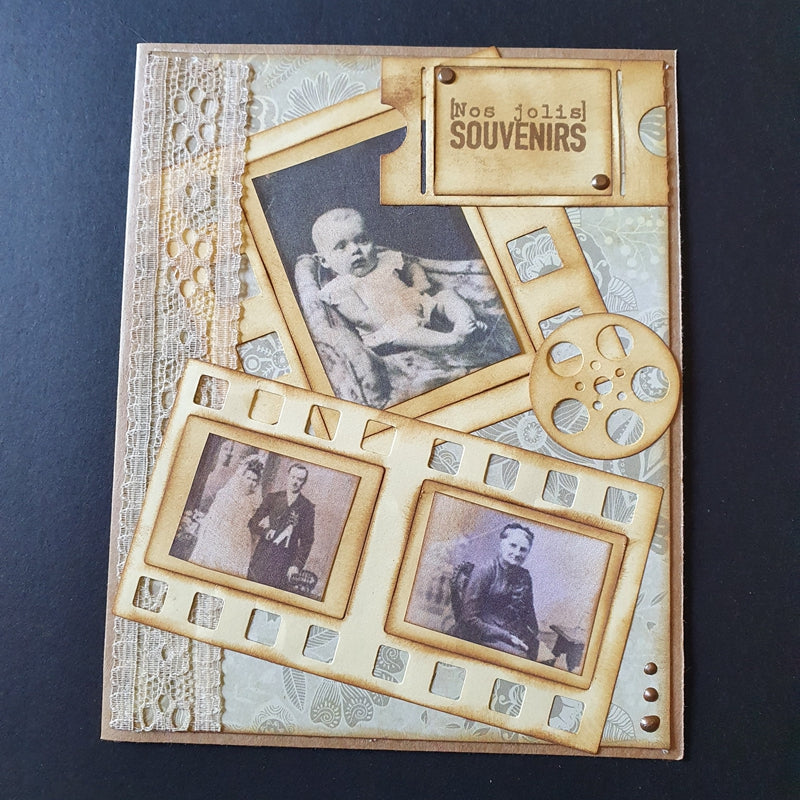 Inloveartshop Film with Photo Frame & Movie Projector Cutting Dies