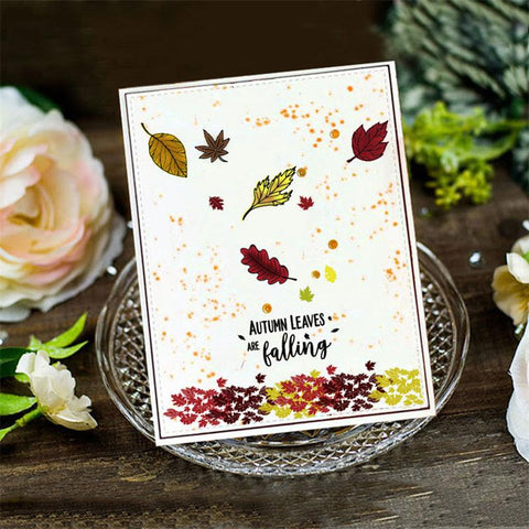 Inloveartshop Autume Leaves Nature Theme Dies with Stamps Set