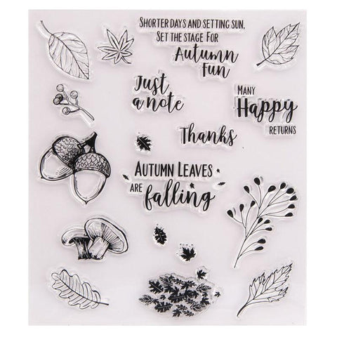 Inloveartshop Autume Leaves Nature Theme Dies with Stamps Set