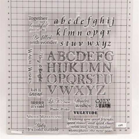 Inloveartshop Hand Account Transparent Seal Letters and Sentences Stamps