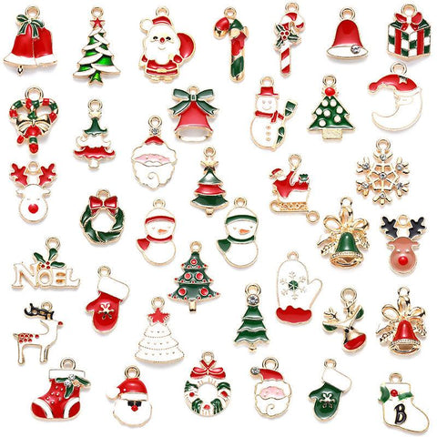 Inloveartshop Christmas Theme Drip Alloy Pendant Decorations