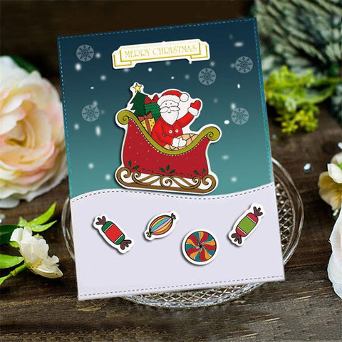 Inloveartshop Santa Claus Series Christmas Dies with Stamps Set