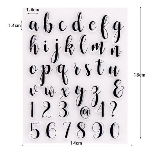 Inloveartshop Hand Account Transparent Seal Letters Stamps - Inlovearts