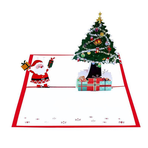 Cheering Santa Popup Card - greetingpopup