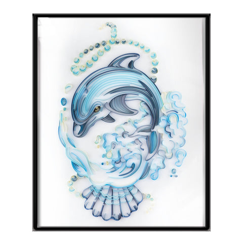 Paper Filigree Painting Kit -Dolphin ( 16*20 inch )