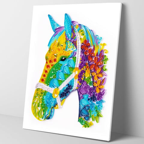 Paper Filigree Painting Kit - Horse ( 16*20 inch )