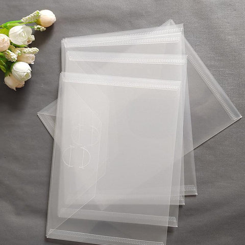 Transparent Simple Storage Bag for Dies and Stamps, Sorting Postcard Packaging Bag