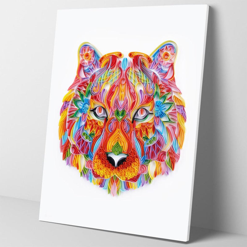 Paper Filigree Painting Kit -Tiger ( 16*20 inch )