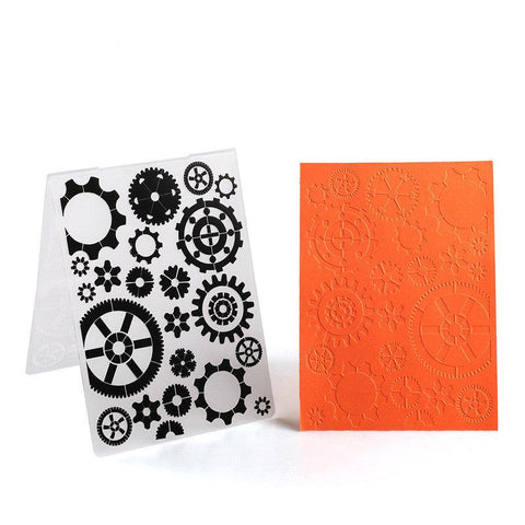 Various Patterns Rectangle Plastic Embossing Folders