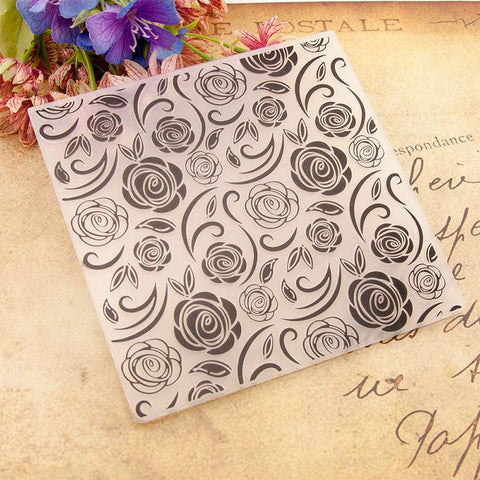 Inloveartshop Beautiful Roses Embossing Folder