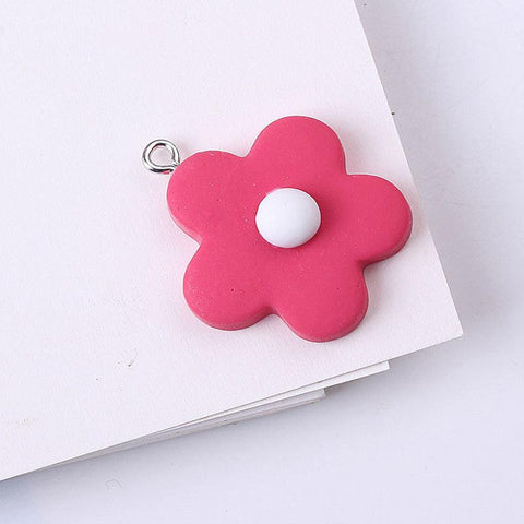 Inloveartshop 10Pcs Color Hyuna Earrings All-match Handmade Flower Ear Clip Earrings Pendant Decorations