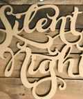 "Silent Night" Word Decor Dies - Inlovearts