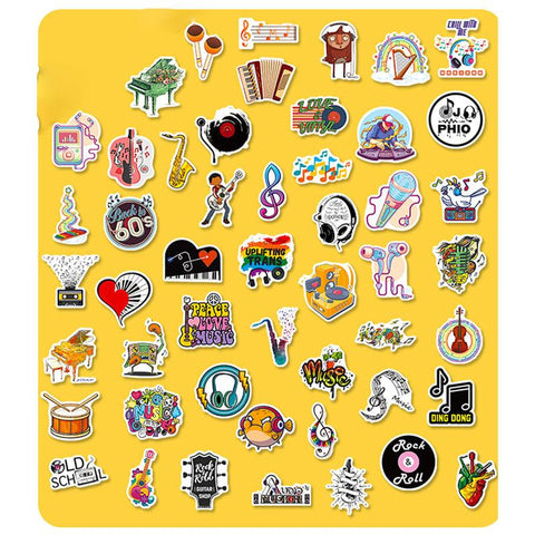 Rock Music Stickers Punk Beatles Rock Band Stickers