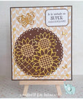 Sun Flower Corner Decor Dies - Inlovearts