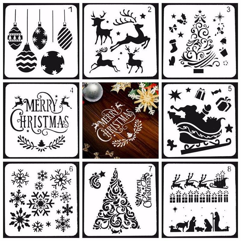 Christmas Painting Template DIY Photo Album Painting Template – Inlovearts