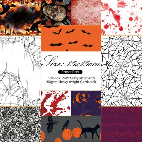 6 Inches Scary Halloween Series Background Paper