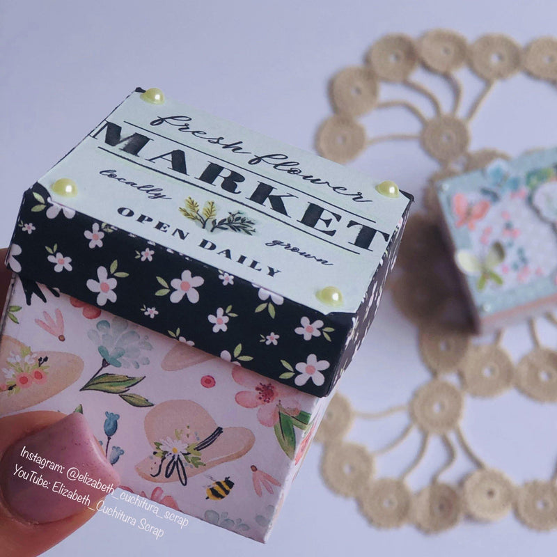 Inloveartshop Lidded Square Mini Box Cutting Dies