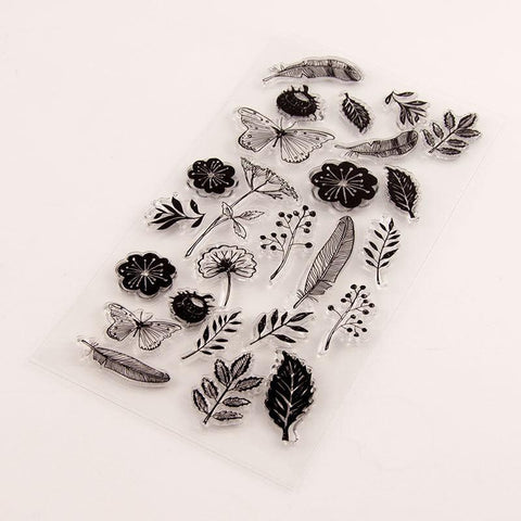 Inloveartshop Flowers And Leaves Stamps
