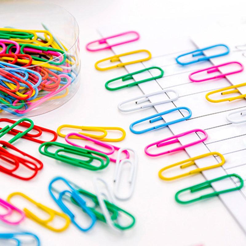 Inlovearts 50 Pieces of Multifunctional Candy Color Paper Clips