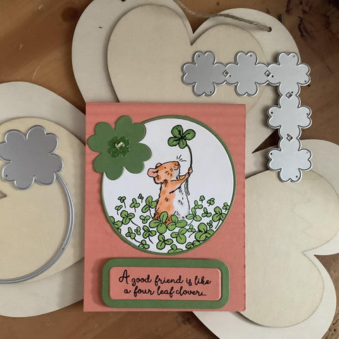 Four Leaf Clover Circle and Cornor Dies - Inlovearts