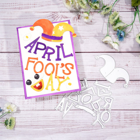 Inlovearts "April Fool's Day" Word Metal Cutting Dies