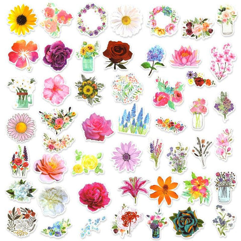 Beautiful Flower Graffiti Stickers