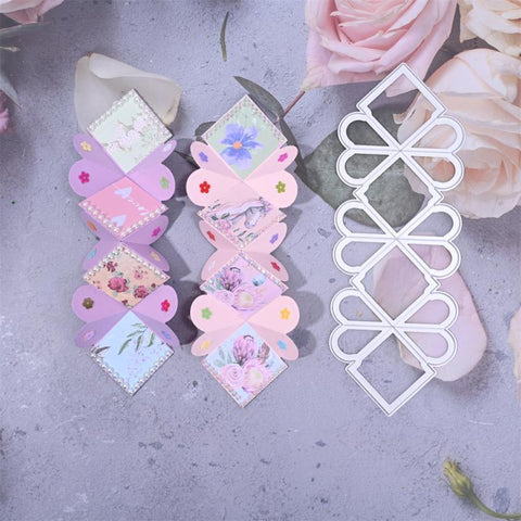 Inloveartshop Foldable Heart & Square String Pop up Cutting Dies