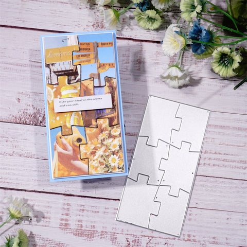 Inlovearts Spliceable Puzzle Background Cutting Dies