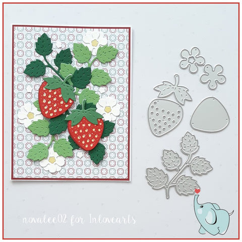 Inlovearts Strawberry Combined Cutting Dies
